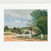 Alfred Sisley - Die Verrières Straße 1872 | Giclée Kunstdruck gerahmt