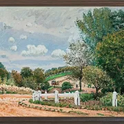 Alfred Sisley - Die Verrières Straße 1872 | Giclée Kunstdruck gerahmt