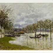 Alfred Sisley - Die Überschwemmung auf dem Weg nach Saint-Germain 1876 | Giclée Kunstdruck gerahmt