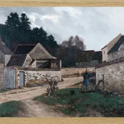 Alfred Sisley - Dorfstraße in Marlotte 1866 | Giclée Kunstdruck gerahmt
