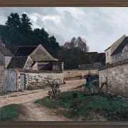 Alfred Sisley - Dorfstraße in Marlotte 1866 | Giclée Kunstdruck gerahmt