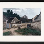 Alfred Sisley - Dorfstraße in Marlotte 1866 | Giclée Kunstdruck gerahmt