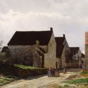 Alfred Sisley - Frauen gehen in den Wald 1866 | Giclée Kunstdruck gerahmt