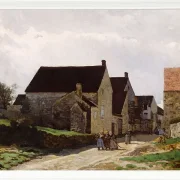 Alfred Sisley - Frauen gehen in den Wald 1866 | Giclée Kunstdruck gerahmt
