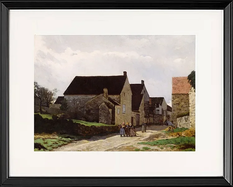 Alfred Sisley - Frauen gehen in den Wald 1866 | Giclée Kunstdruck gerahmt