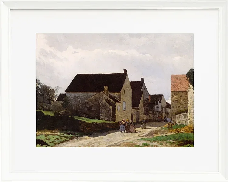Alfred Sisley - Frauen gehen in den Wald 1866 | Giclée Kunstdruck gerahmt