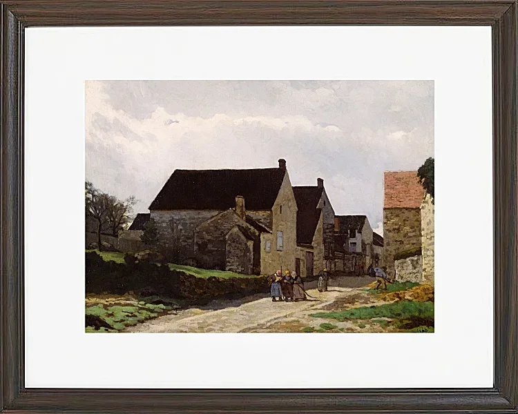 Alfred Sisley - Frauen gehen in den Wald 1866 | Giclée Kunstdruck gerahmt