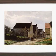 Alfred Sisley - Frauen gehen in den Wald 1866 | Giclée Kunstdruck gerahmt
