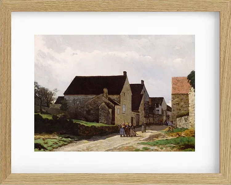 Alfred Sisley - Frauen gehen in den Wald 1866 | Giclée Kunstdruck gerahmt
