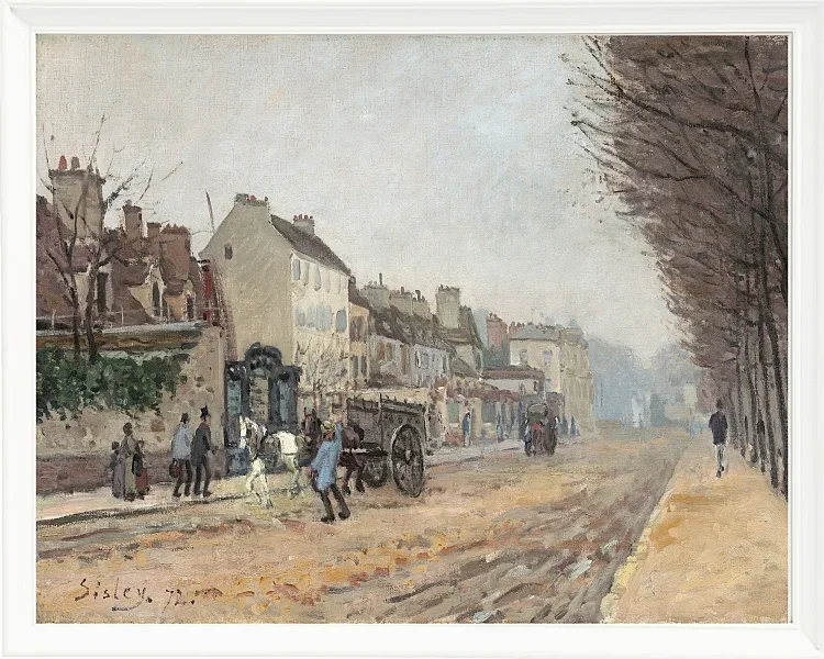 Alfred Sisley - Heloise Boulevard, Argenteuil 1872 | Indrammet giclée-kunsttryk