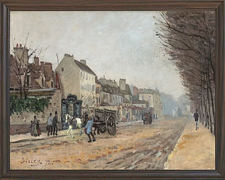 Alfred Sisley - Heloise Boulevard, Argenteuil 1872 | Indrammet giclée-kunsttryk