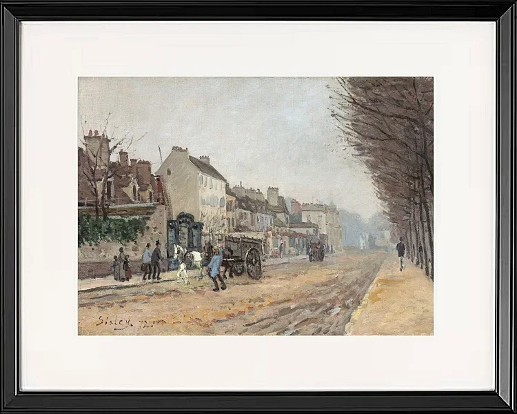 Alfred Sisley - Heloise Boulevard, Argenteuil 1872 | Indrammet giclée-kunsttryk
