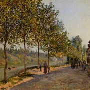 Alfred Sisley - Junimorgen i Saint-Mammès 1884 | Indrammet giclée-kunsttryk