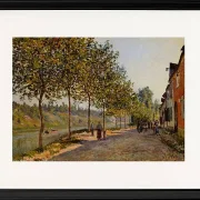 Alfred Sisley - Junimorgen i Saint-Mammès 1884 | Indrammet giclée-kunsttryk