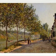 Alfred Sisley - Junimorgen i Saint-Mammès 1884 | Indrammet giclée-kunsttryk
