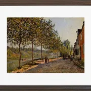 Alfred Sisley - Junimorgen i Saint-Mammès 1884 | Indrammet giclée-kunsttryk