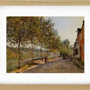 Alfred Sisley - Junimorgen i Saint-Mammès 1884 | Indrammet giclée-kunsttryk