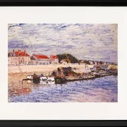 Alfred Sisley - Pramme på Loing ved Saint-Mammès 1885 | Indrammet giclée-kunsttryk