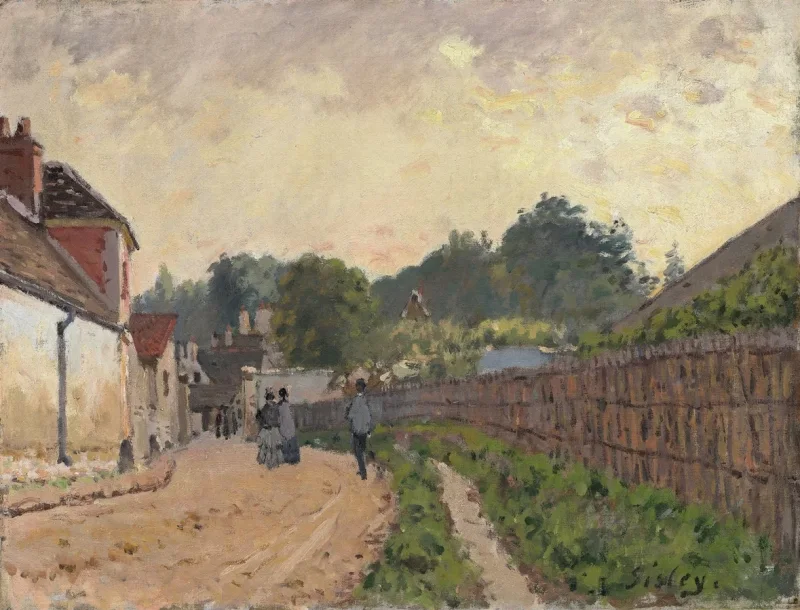 Alfred Sisley - Marly der König 1875 | Giclée Kunstdruck gerahmt