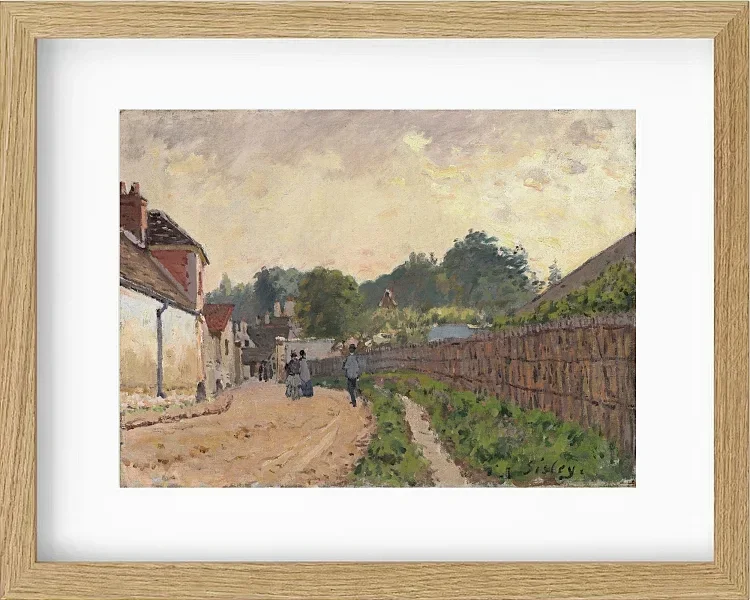 Alfred Sisley - Marly der König 1875 | Giclée Kunstdruck gerahmt