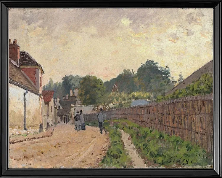 Alfred Sisley - Marly der König 1875 | Giclée Kunstdruck gerahmt