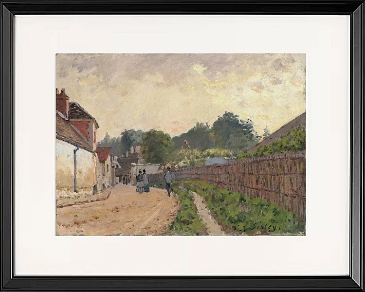 Alfred Sisley - Marly der König 1875 | Giclée Kunstdruck gerahmt