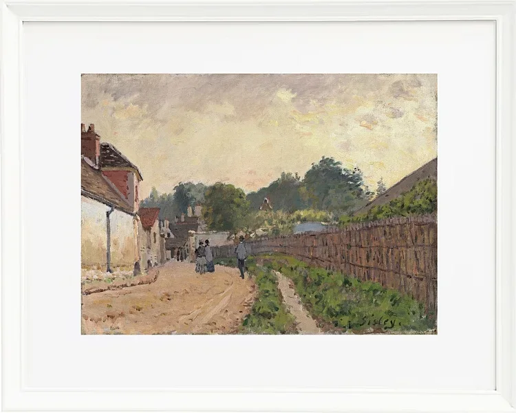 Alfred Sisley - Marly der König 1875 | Giclée Kunstdruck gerahmt