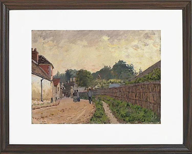 Alfred Sisley - Marly der König 1875 | Giclée Kunstdruck gerahmt