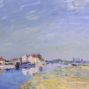 Alfred Sisley - Saint-Mammès 1881 | Giclée Kunstdruck gerahmt