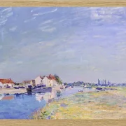 Alfred Sisley - Saint-Mammès 1881 | Giclée Kunstdruck gerahmt