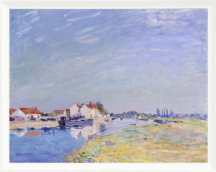 Alfred Sisley - Saint-Mammès 1881 | Giclée Kunstdruck gerahmt