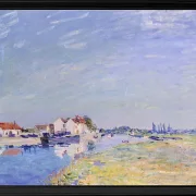 Alfred Sisley - Saint-Mammès 1881 | Giclée Kunstdruck gerahmt
