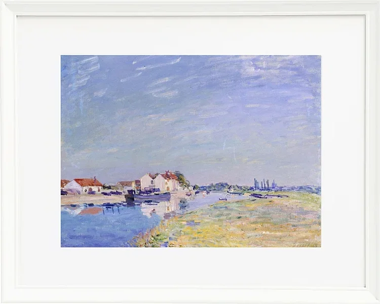 Alfred Sisley - Saint-Mammès 1881 | Giclée Kunstdruck gerahmt