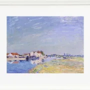 Alfred Sisley - Saint-Mammès 1881 | Giclée Kunstdruck gerahmt
