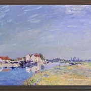 Alfred Sisley - Saint-Mammès 1881 | Giclée Kunstdruck gerahmt