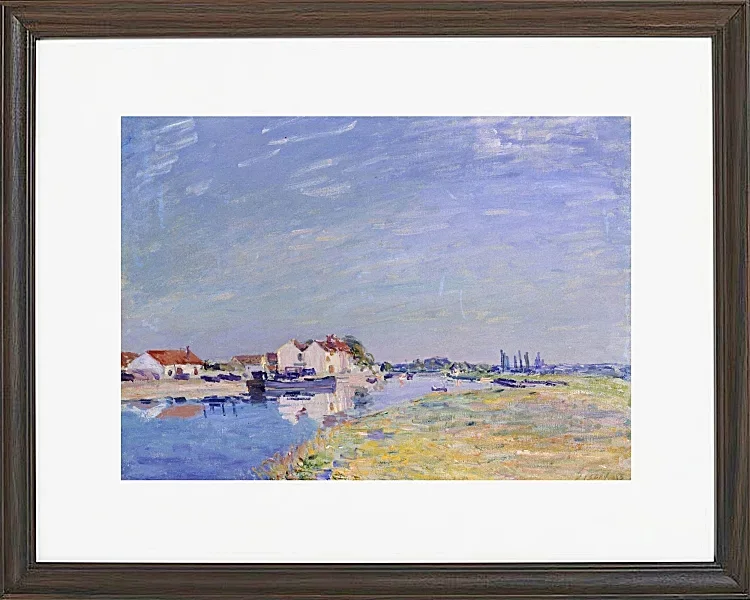 Alfred Sisley - Saint-Mammès 1881 | Giclée Kunstdruck gerahmt