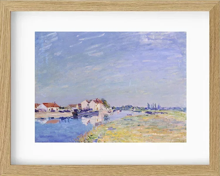 Alfred Sisley - Saint-Mammès 1881 | Giclée Kunstdruck gerahmt
