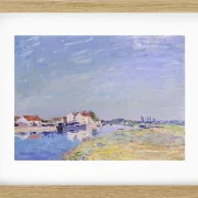 Alfred Sisley - Saint-Mammès 1881 | Giclée Kunstdruck gerahmt