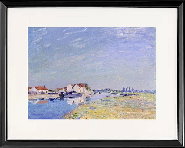 Alfred Sisley - Saint-Mammès 1881 | Giclée Kunstdruck gerahmt