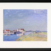 Alfred Sisley - Saint-Mammès 1881 | Giclée Kunstdruck gerahmt
