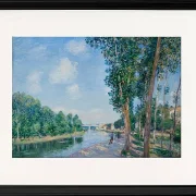 Alfred Sisley - Saint-Mammès, Juni Sonnenschein 1892 | Giclée Kunstdruck gerahmt