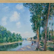 Alfred Sisley - Saint-Mammès, Juni Sonnenschein 1892 | Giclée Kunstdruck gerahmt