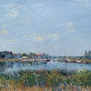 Alfred Sisley - Saint-Mammès, der Morgen 1881 | Giclée Kunstdruck gerahmt