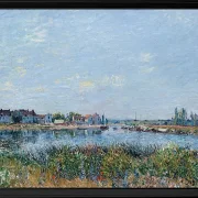 Alfred Sisley - Saint-Mammès, der Morgen 1881 | Giclée Kunstdruck gerahmt