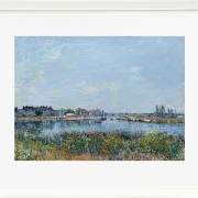 Alfred Sisley - Saint-Mammès, der Morgen 1881 | Giclée Kunstdruck gerahmt