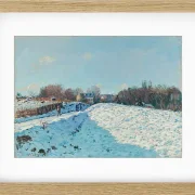 Alfred Sisley - Schnee in Louveciennes 1874 | Giclée Kunstdruck gerahmt