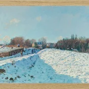 Alfred Sisley - Schnee in Louveciennes 1874 | Giclée Kunstdruck gerahmt