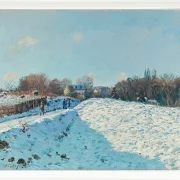 Alfred Sisley - Schnee in Louveciennes 1874 | Giclée Kunstdruck gerahmt