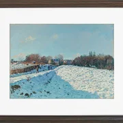 Alfred Sisley - Schnee in Louveciennes 1874 | Giclée Kunstdruck gerahmt