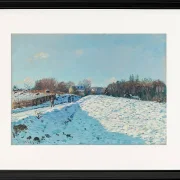 Alfred Sisley - Schnee in Louveciennes 1874 | Giclée Kunstdruck gerahmt